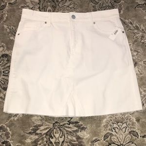 Old Navy White Denim Skirt